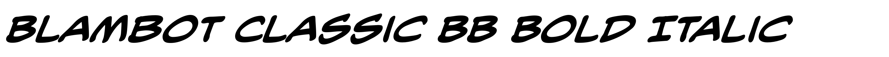 Blambot Classic BB Bold Italic